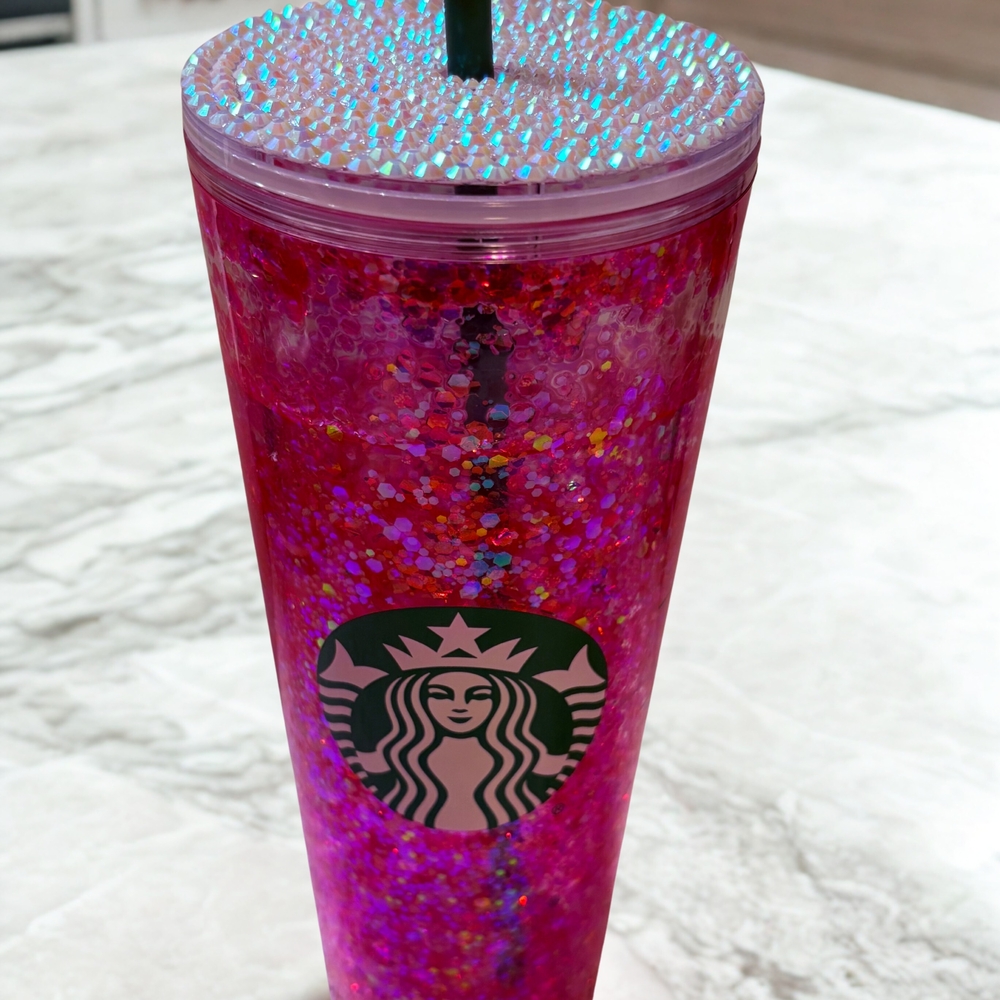 Starbucks Pink Glitter Tumbler